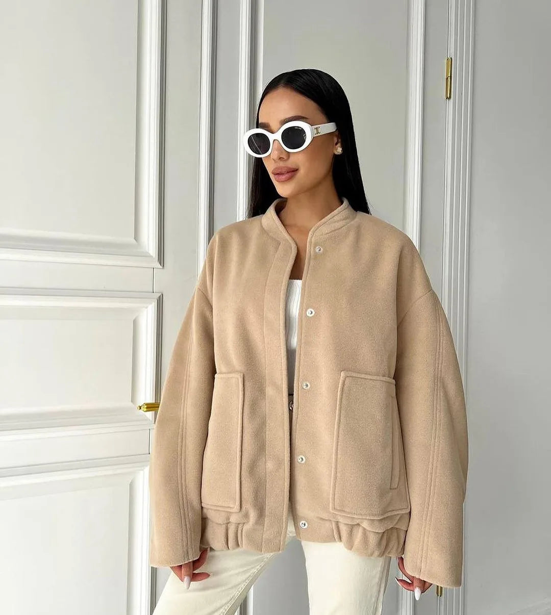 Crane מעיל אוברסייז עם כיסים